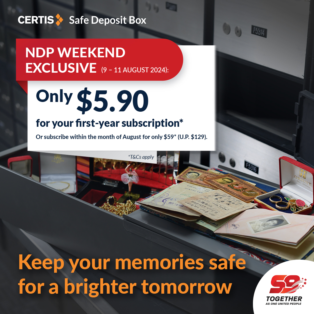 Certis Safe Deposit Box - $5.90 for your first-year Safe Deposit Box ...